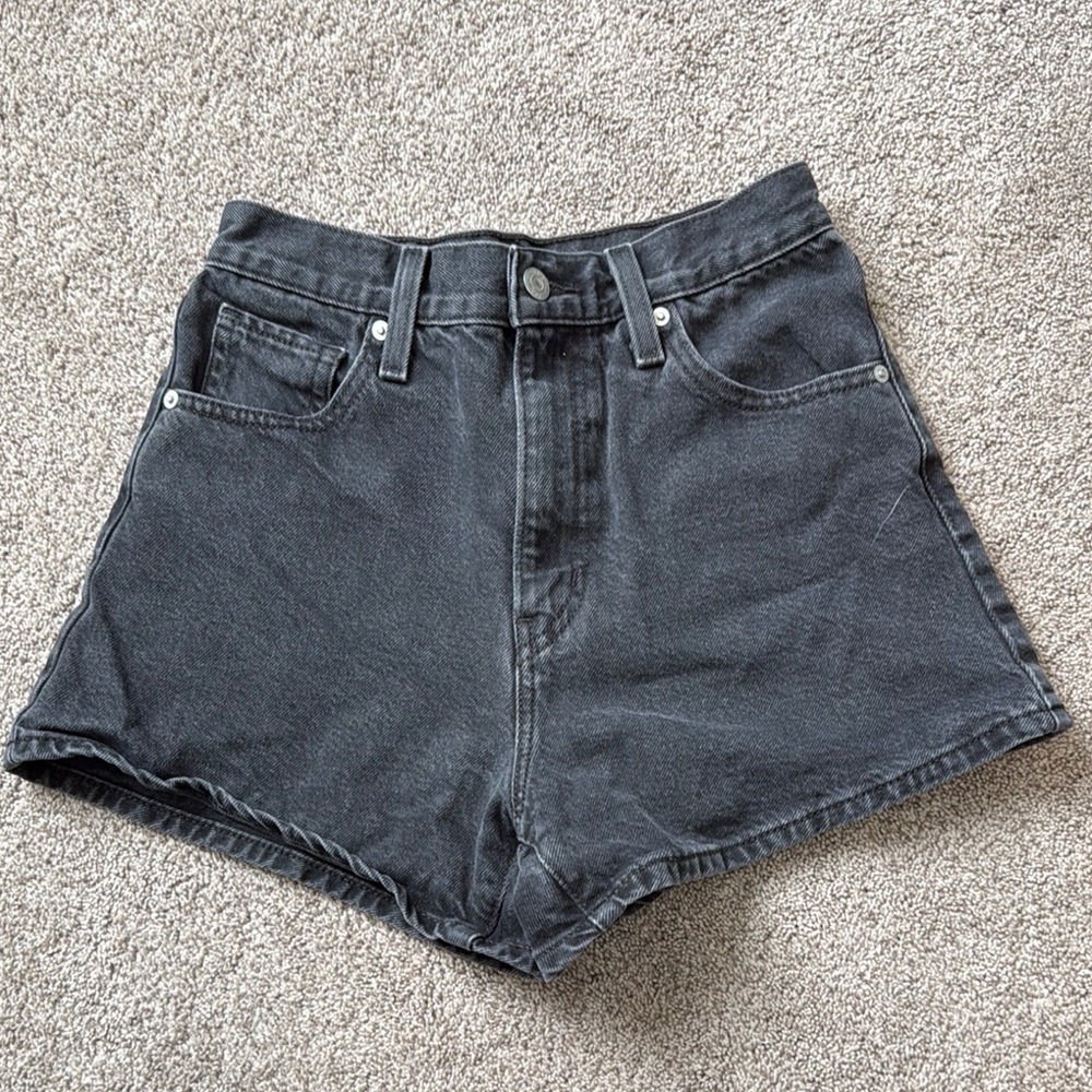 LEVIS Black Denim Women's Shorts